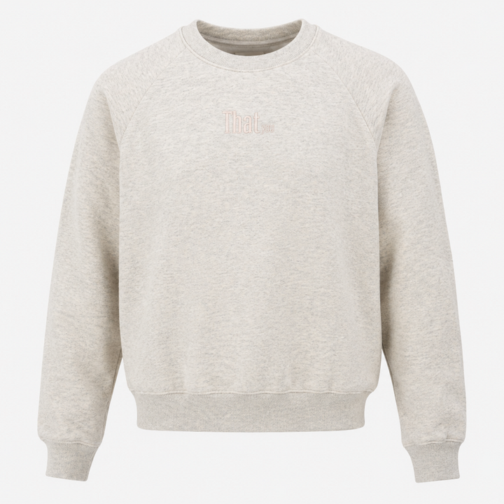 THATyou Raglan Crop Jumper - Marle Grey