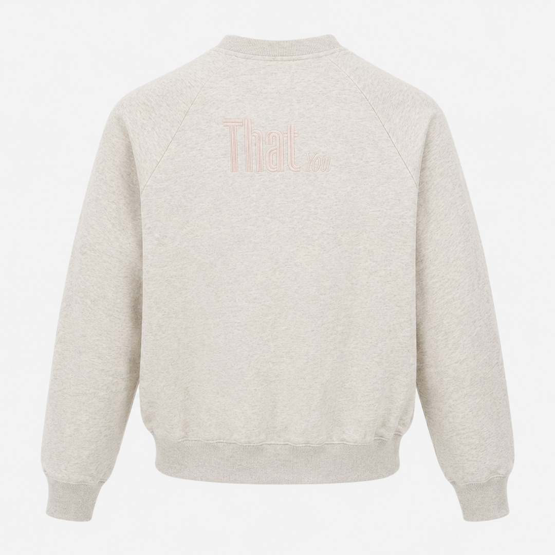 THATyou Raglan Crop Jumper - Marle Grey