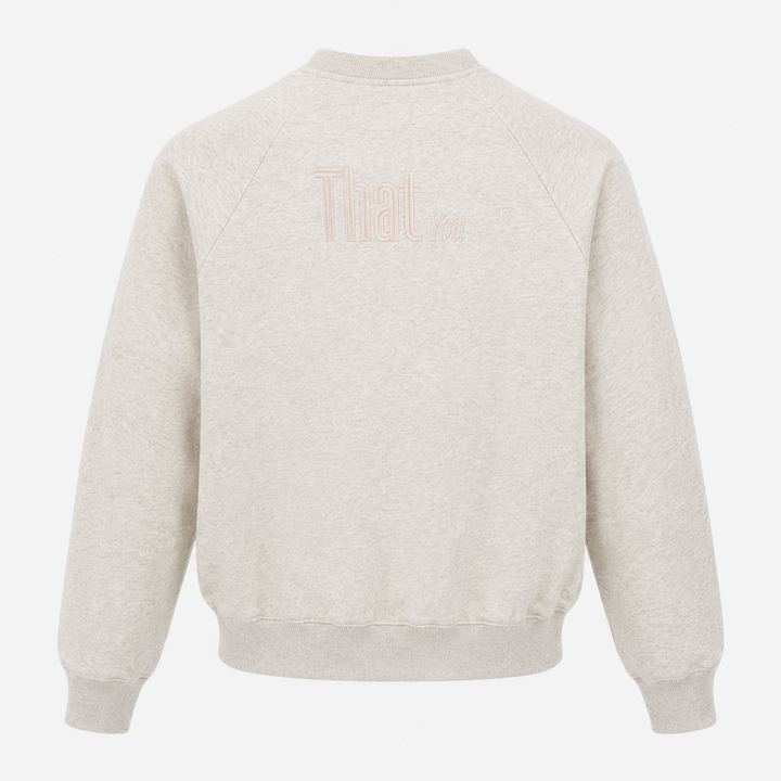 THATyou Raglan Crop Jumper - Marle Grey