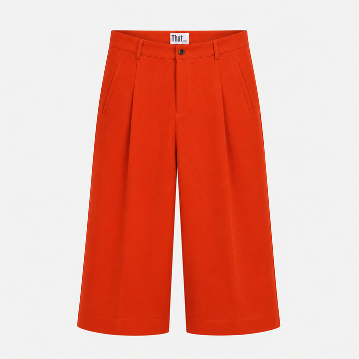 THATyou Pleated Wide Leg Pants - Burnt Orange